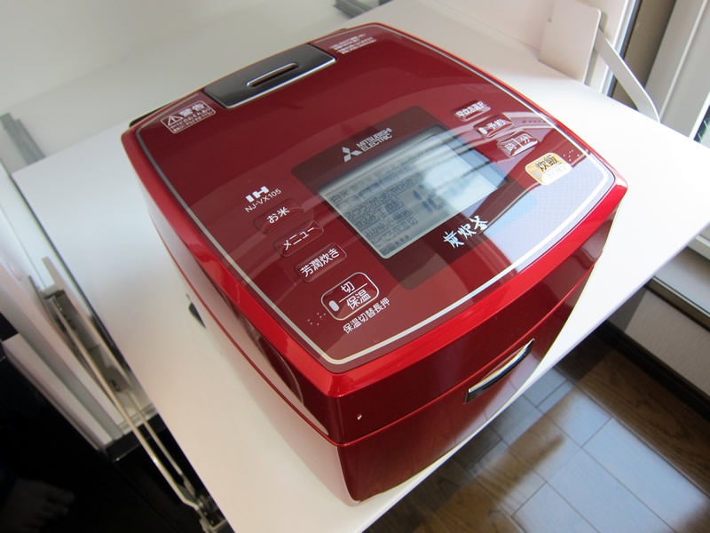 炊飯器 NJ-VX105-R レビュー｜お手入れ簡単でコンパクトな四角い炊飯器